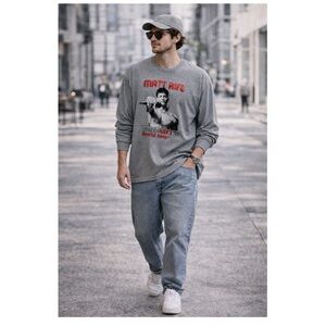 MATT RIFE ProbleMATTic 2023-2024 Tour Graphic Long Sleeve Tee Grey Comedian